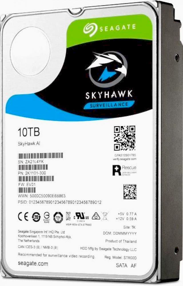 10 TB SEAGATE 3.5 SKYHAWK SATA 7200RPM 256MB 7/24 GUVENLIK
